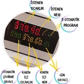 Kaz Uyumlu Kabin Tip Kuluçka Makinesi | 128 Yumurtalık Kapasiteli - 9
