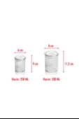 12'li Barok Yuvarlak 2 Boy Kavanoz Seti & Saklama Kabı & Erzak Kabı 6*500 ML,6*250 ML) - 5