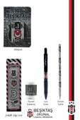 Beşiktaş Orijinal Lisanslı Kalem Bileklik Kalemtraş Bloknot Silgi Hediyelik Set - 2