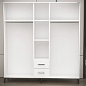 Garaj Home Garaj Home Yaren 5 Kapaklı Dolap - Beyaz - 3
