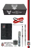 Beşiktaş Orijinal Lisanslı Kalem Bileklik Bloknot Kalemtraş Silgi Hediyelik Set - 1