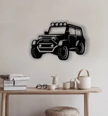 Dekoratif Off Road Jeep Ahşap Duvar Dekoru - 1