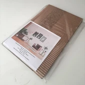 Dekoratif Ev Kadın Cizgi Yüz Duvar Dekoru 3Lü Set MDF Tablo - 6