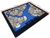 3D Ahşap İSTANBUL Haritası, Lazer Kesim, Dekoratif İstanbul Tablosu - 6