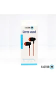 Factor-M Factor M Fm­03 Kulakiçi Mikrofonlu Kablolu Kulaklık Kırmızı - 4