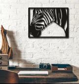 Dekoratif Ev Zebra Temalı Duvar Dekoru MDF Tablo - 1