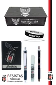 Beşiktaş Orijinal Lisanslı Premium Kalem Bileklik Bloknot Silgi Hediyelik Set - 1