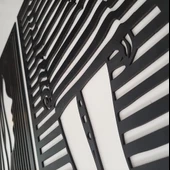 Dekoratif Ev Kadın Cizgi Yüz Duvar Dekoru 3Lü Set MDF Tablo - 5