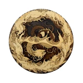 Dekoratif Ev Katmanlı Balık Dragon Temalı Kendin Yap Duvar Dekoru Ahşap Tablo - 1