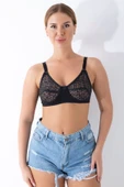 Siyah Dantelli Toparlayıcı Sütyen - 506 - 5