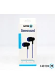 Factor-M FM­03 Kulakiçi Mikrofonlu Kablolu Kulaklık Mavi (FM­FM03KM) - 3