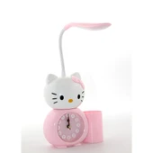 Hello Kitty Masa Lambası Saat Ve Kalemlik - 1
