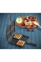 Essenso TAM Döküm Waffle Tava 22 Cm X 22 Cm Yanmaz Yapışmaz Ocak Üstü Döküm Waffle Tava Waffle Makinesi - 3