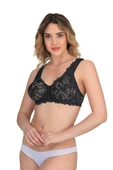 Siyah Emay 178 B Balenli Dantelli Sütyen - 3