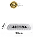 Oto Sticker Yan Kapı İkaz Open Reflektörlü Yapıştırma Oto Aksesuar Binek Ticari İz Bırakmaz - 3