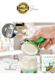 Pratik Kavanoz Kapağı Açacağı Ölçülü Ayarlanabilir Kolay Metal Şişe Kapak Açıcı Plastik Tutacak - 3