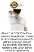 Premium Sensörlü Ayarlanabilir Dik Duruş Korsesi Şarjlı Titreşimli Omuz Sırt Kambur Önleyici - 5