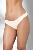 3'lü Dikişsiz, İz Yapmaz, Lazer Kesim, Slip Külot Ekru (brf21261) thumbnail 3