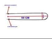 ENDER Benmari 50cm Rekorlu Düz Rezistans 2000W 220V 8,5? Cr-Ni - 1
