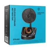 Everest EFN-605 Masaüstü Şarj Edilebilir Siyah 800mAh Usb Fan - 2