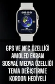 Akıllı Saat Android ve İOS Uyumlu NFC Ve GPS Özelliği Arama Cevaplayan thumbnail 2