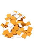 Dekor Süs Mozaık Ayna 200x Adet Pleksi Dekoratif Gold Antre Banyo Her Biri 3x3 - 4