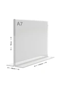 Dm A7 T Tipi Yatay Masa Üstü Şefaf Pleksi Föylük Fiyatlık thumbnail 2
