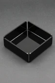 Siyah Akrilik Pleksi Kare Çerezlik Kase 9,5x9,5 Cm 3 Mm - 2