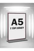 T Tipi A5 Pleksi Föylük Broşürlük-dikey A5 Föylük-20 Li Paket - 1