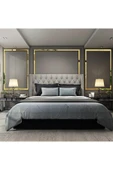 Dekoratif Şerit Altın Ayna Pleksi Duvar Süsü 5'li Paket (2,5×100cm) - 4