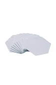Dekoratif Bal Peteği Pleksi Ayna Gümüş Renk Kendinden Yapışkanlı (14 ADET X 7CM X 8CM) - 4