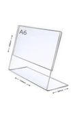 Dm A6 L Tipi Yatay Masa Üstü Şefaf Pleksi Föylük Fiyatlık thumbnail 2