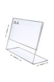 Dm A4 L Tipi Yatay Masa Üstü Şefaf Pleksi Föylük Fiyatlık thumbnail 2