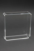 Şeffaf Akrilik Pleksi Kare Çerezlik Kase 9,5x9,5 Cm 3 Mm - 5