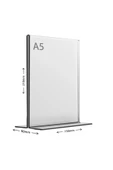 Dm A5 T Tipi Dikey Masa Üstü Şefaf Pleksi Föylük Fiyatlık thumbnail 2