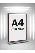 T Tipi A4 Pleksi Föylük Broşürlük-dikey A4 Föylük-10 Lu Paket - 1