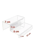 Nisba Ticaret Ürünü Pleksi Şeffaf Merdiven Sergileme Standı 3 Basamaklı ( 3 Kademeli ) 25 Cm thumbnail 2