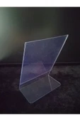 5 Adet A6 Şeffaf Broşürlük Menülük Etiketlik 15x10 Cm Halı Mobilya Kafe A6 Masaüstü Föylük - 6