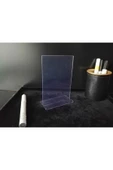 5 Adet Pvc Broşürlük Menülük Etiketlik 10x15 Cm Tutucu Dik Çift Yön A6 Masaüstü Föylük thumbnail 8