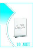 T Tipi A5 Kağıdı Boyutlu Dikey Pleksi Föylük 10 Adet - 1