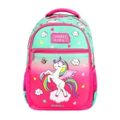 Waddell 3 Bölmeli İlkokul Çantası ve Beslenme Çantası Unicorn Su Yeşili-Pembe 24301 thumbnail 3