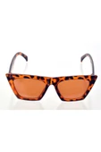 Leopar Çerçeve Cat Eye Kadın Güneş Gözlüğü - 2