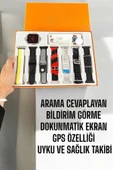 Akıllı Saat 7 Farklı Kordonlu Arama Cevaplayan Bildirim GPS Özelliği thumbnail 4