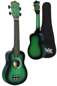 Midex UKX-600GR Sunburs Efektli Maun Concert Ukulele Full Set - 3