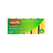Ekomis Klasik Yeşil Sünger Oluklu 5 li - 1