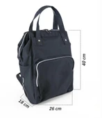 Tommybaby Anne Bebek Bakım Sırt Çantası Biberon Termoslu Sıvı Geçirmez Bebek Çantası - 12