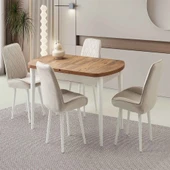 Kelebek Açılır Gizli Kaşıklıklı Masa 4 Adet Fulya Sandalye Takım thumbnail 9