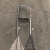 Decorev DC-542 Dekoratif Banyo Mutfak İkili Havlu Askısı - 1