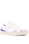 Shoetyle - Beyaz Hakiki Deri Bağcıklı Erkek Sneaker 666-23 - 3