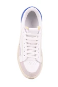 Shoetyle - Beyaz Hakiki Deri Bağcıklı Erkek Sneaker 666-23 - 6